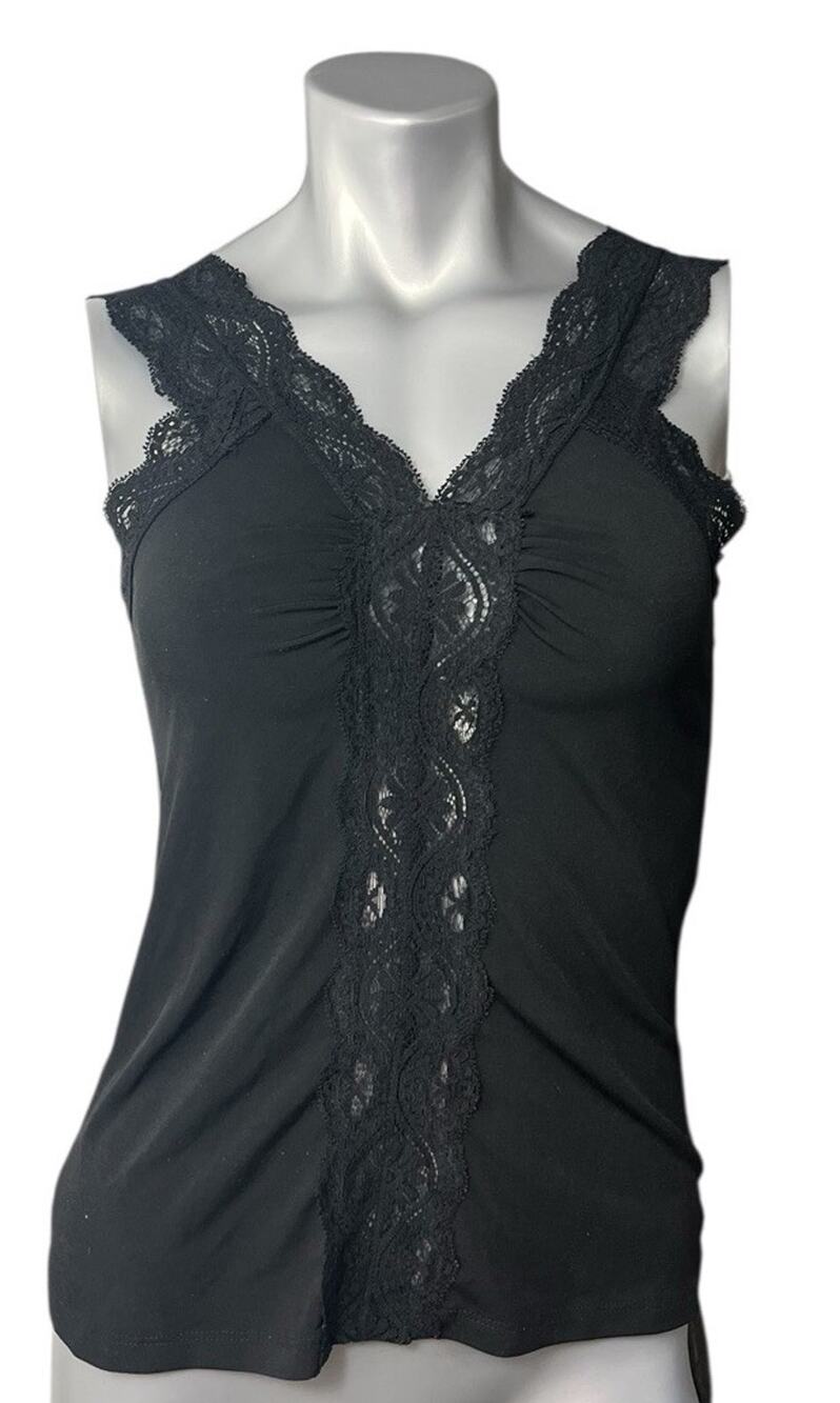 MKM Designs Women’s Babydoll Black Lace Y2K Dark Age Sleeveless Festival